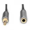 Digitus Audio-Verlängerungskabel 3,5 mm Klinke auf 3,5 mm Buchse 1 m Schwarz