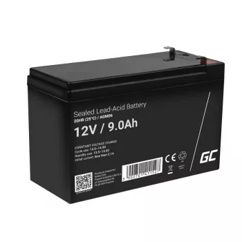USV-Batterie Grün Cell AGM06 — 12 V 9 Ah Blei-Vlies (VRLA) 95 × 151 × 65 mm, 2,3 kg