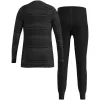 Odlo Set long ACTIVE WARM ECO SET Kinderunterwäsche-Set, Größe 140 cm, schwarz und grau