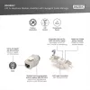 Digitus CAT 6A Keystone Modul, geschirmt, mit intelligentem Kabelmanager