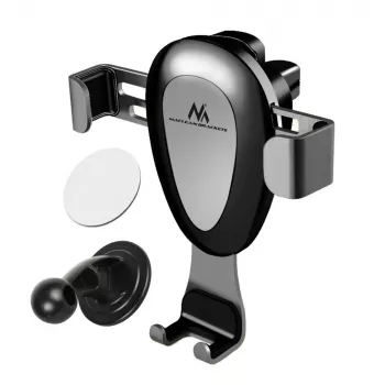 Maclean Autohalterung für Mobiltelefone, universell, für das Lüftungsgitter, Gravity, max. Mittelabstand 90 mm, MC-324
