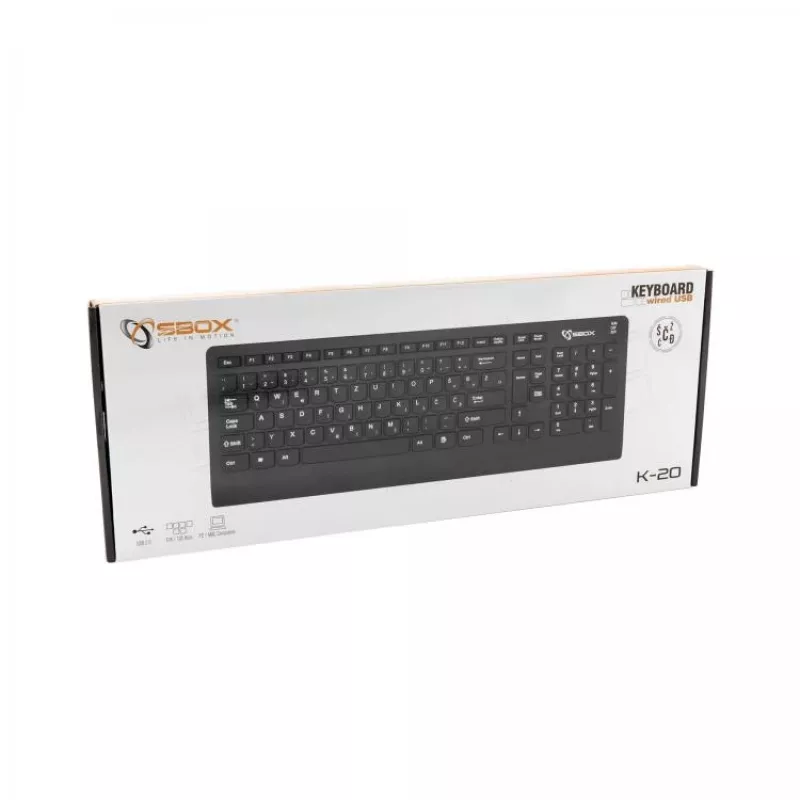 Sbox Tastatur Kabelgebunden USB K-20