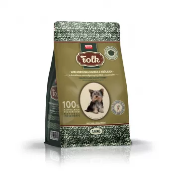 FOLK Small breeds Traditional Greater Poland duck with rabbit, apples and marjoram - Trockenfutter für Hunde - 1,6 kg