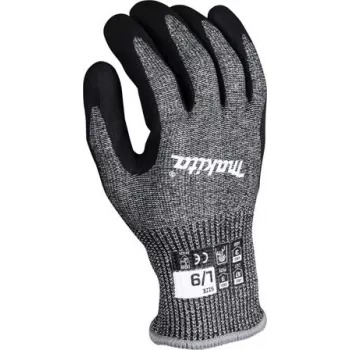 Arbeitshandschuhe P-84729, Gr. L (9), Schnittfestigkeit F/7 (schwarz/grau, 1 Paar)