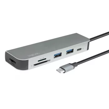 LogiLink UA0343 USB-C Multiport-Hub Aluminium USB 3.2 2nd Gen Mult