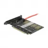 DeLOCK PCI Express x16 Karte auf 5 x interne M.2 Key B / SATA