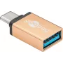 Wentronic Goobay USB-C™ Adapter - USB 3.0 A-Buchse, Gold - für die Verbindung zwischen USB-C™- und USB-A-Geräten (56622)