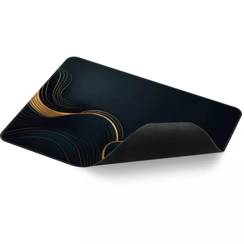 Sharkoon SKILLER SGP35 D2 Gaming-Mauspad, schwarz/gold, Größe L