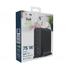 GEMBIRD Ladegerät für Mobilgeräte TA-UC-2A4C-PD75-01-BK — 75 W, 4× USB-C + 2× USB-A, PD & QC3.0, 6 Geräte gleichzeitig, 1,5 m Kabel, schwarz