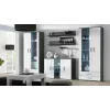 Cama Sideboard 120 cm SOHO S7 grau/weiß glänzend