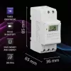 DIN-Schienen elektronischer Zeitschalter QOLTEC 50983, batteriebetrieben, für Automatisierungsschaltungen
