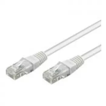 Wentronic Goobay CAT 6 Patchkabel, U/UTP, Weiß, 10 m - CCA Kupfer-Gemisch (68634)