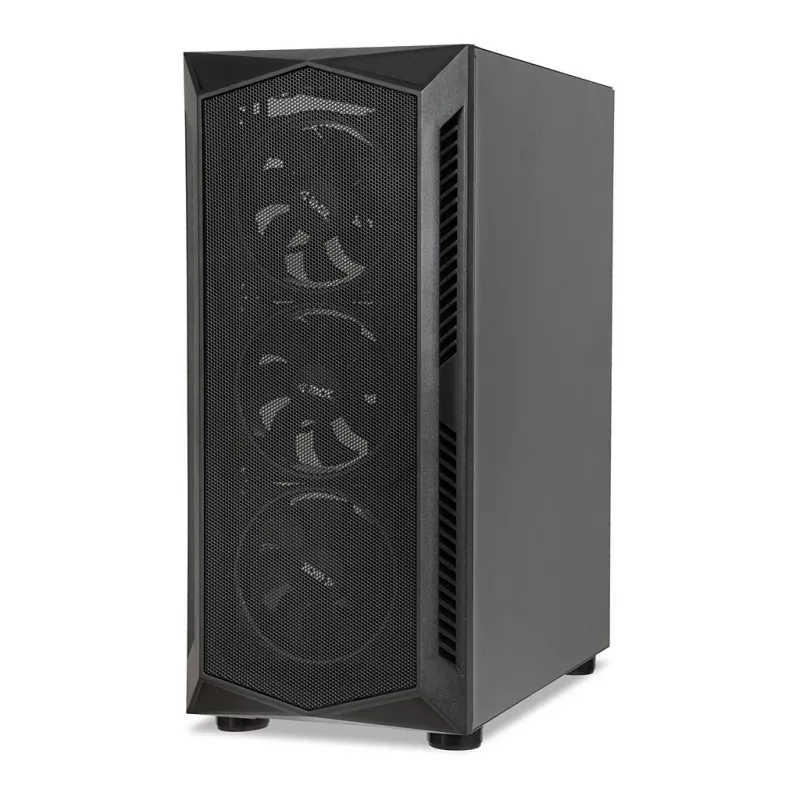 PC-Gehäuse IBOX LUPUS 27 Midi Tower ATX, gehärtetes Glas, RGB, 455×200×380 mm, unterstützt ATX, GPU bis zu 32 cm