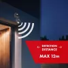 Maclean MCE25 GR Wandmontierter 180° Bewegungs- und Dämmerungssensor, max. 1200W, Grau