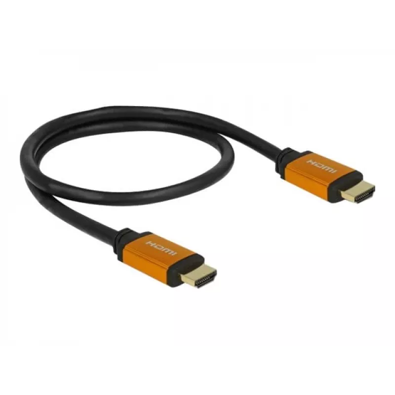 HDMI-Kabel DeLOCK 85729 2 m HDMI Typ A Standard Schwarz Gold