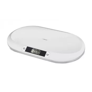 Elektronische Babywaage ESPERANZA EBS019 — Kapazität 0,03–20 kg, Teilung 0,01 kg, großes 60×25 mm LCD, weiß
