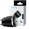 Smart-Stecker Shelly Wave Plug S Z-Wave 800 Schwarz — Z-Wave 800 intelligente Steckdose, 230 V/12 A, 2500 W, Leistungsmessung