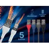 Tracer 47486 USB A - Lightning M/M 1m Kabel Rot