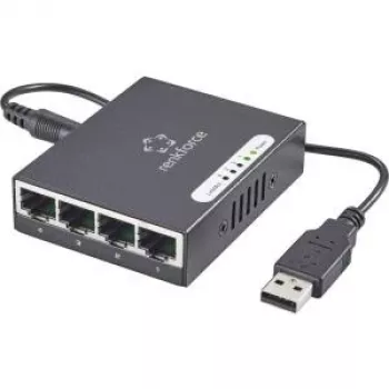 Netzwerk-Switch Renkforce 1423415 – 4-Port 1 Gbit/s mit USB-Stromversorgung