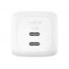 Wandladegerät Belkin WCH019KQWH 50W Dual USB-C PD PPS