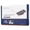 SILVERSTONE Serial ATA Controller SST-ECS06 — PCIe-Karte mit 6 SATA-Ports