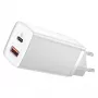 Ladegerät Baseus CCGAN2L-B02 Indoor AC Schnellladegerät 20V 1xUSB 1xType-C Weiß