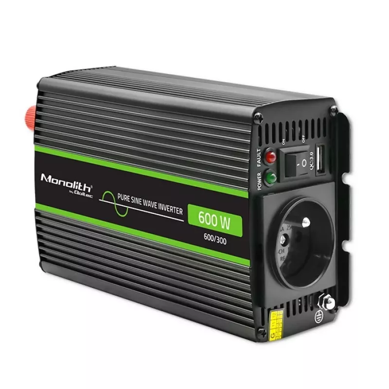 Qoltec Monolith Spannungswandler Auto 600 W 12 V