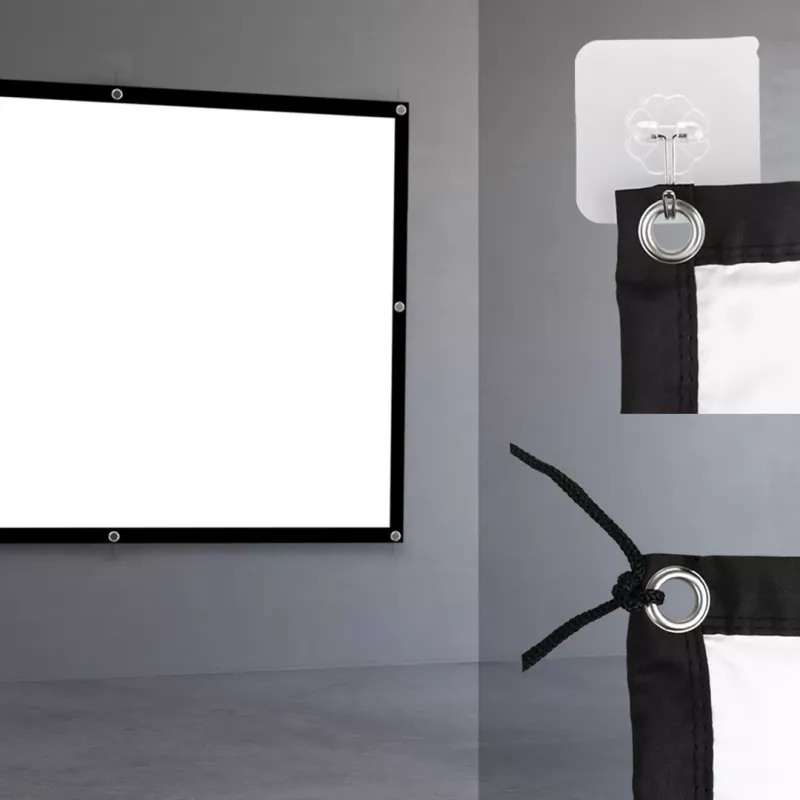 Projektionsleinwand MACLEAN MC-166 84 Zoll (175 x 131 cm) Polyester freistehend/hängend 4:3
