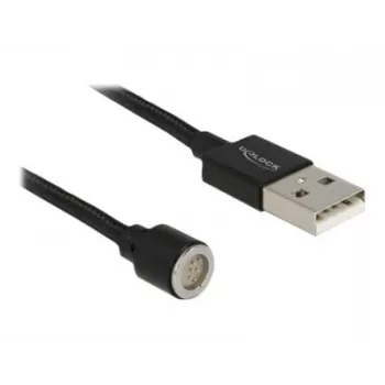 USB-Kabel DeLOCK 85724 USB 2.0 1,1 m Schwarz