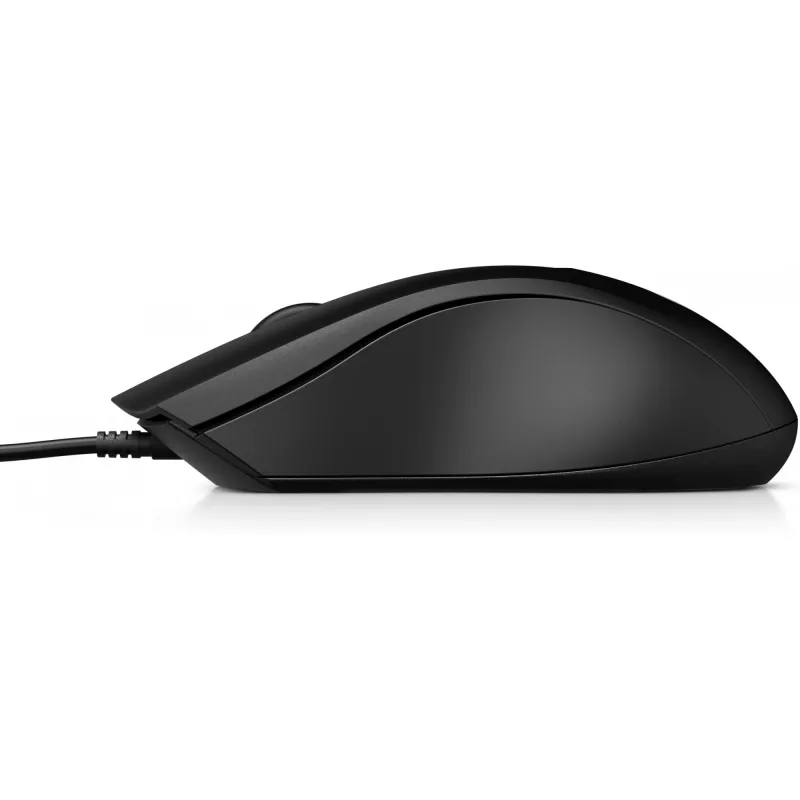 HP Kabelgebundene Maus 105, beidhändig, Optisch, USB Typ-A, 1600 DPI, Schwarz