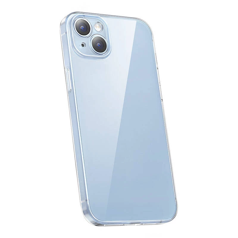 Schutzhülle Baseus Crystal Series für iPhone 14 Plus mit gehärtetem Glasrücken