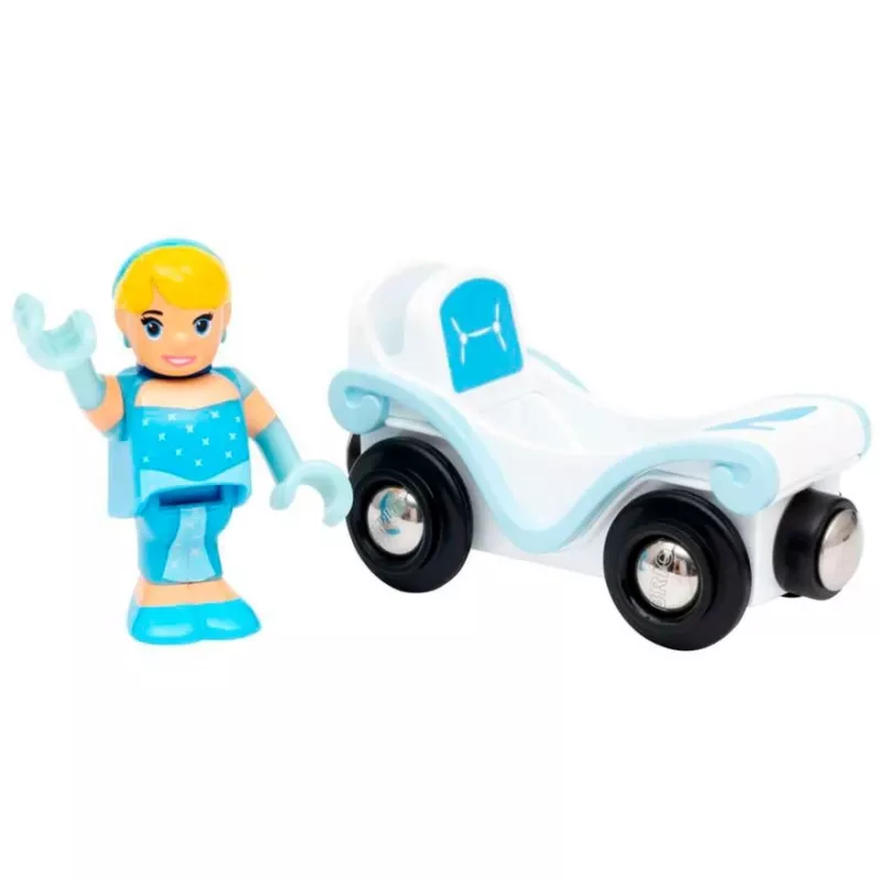Zubehörteil/Modellbausatz Ravensburger BRIO Disney Princess Cinderella & Wagen, blau/weiß, ab 3 Jahren