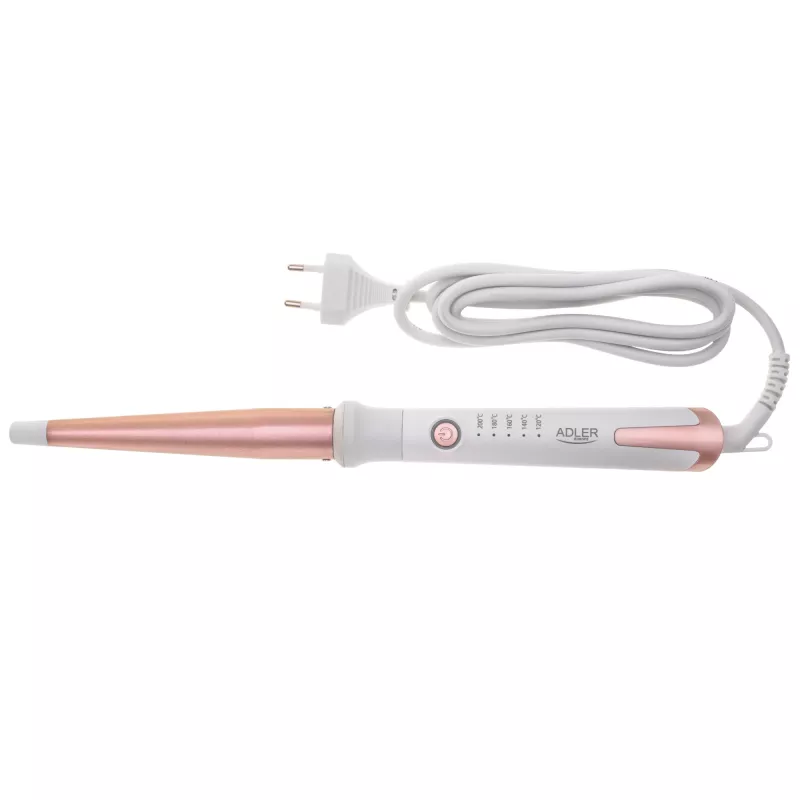 Lockenstab Adler AD 2119 – konisch, 12–25 mm Keramikstab, einstellbar 120–200 °C, 45 W, pink