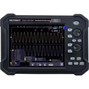 VOLTCRAFT DSO-5072H Akku, Digital-Oszilloskop, Hand-Oszilloskop (Scope-Meter) 70 MHz 2-Kanal 1 GSa/s 40 Mpts 8 Bit Digital-Speicher (DSO), Handheld-Gerät (VC-11338050)