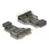 DeLOCK 60045 Kabel-Adapter 9-Pin USB 2.0 2 x 9-Pin-Header Schwarz