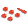 Port-Blocker DeLOCK 20928 RJ-45 Rot Kunststoff 11 Stück