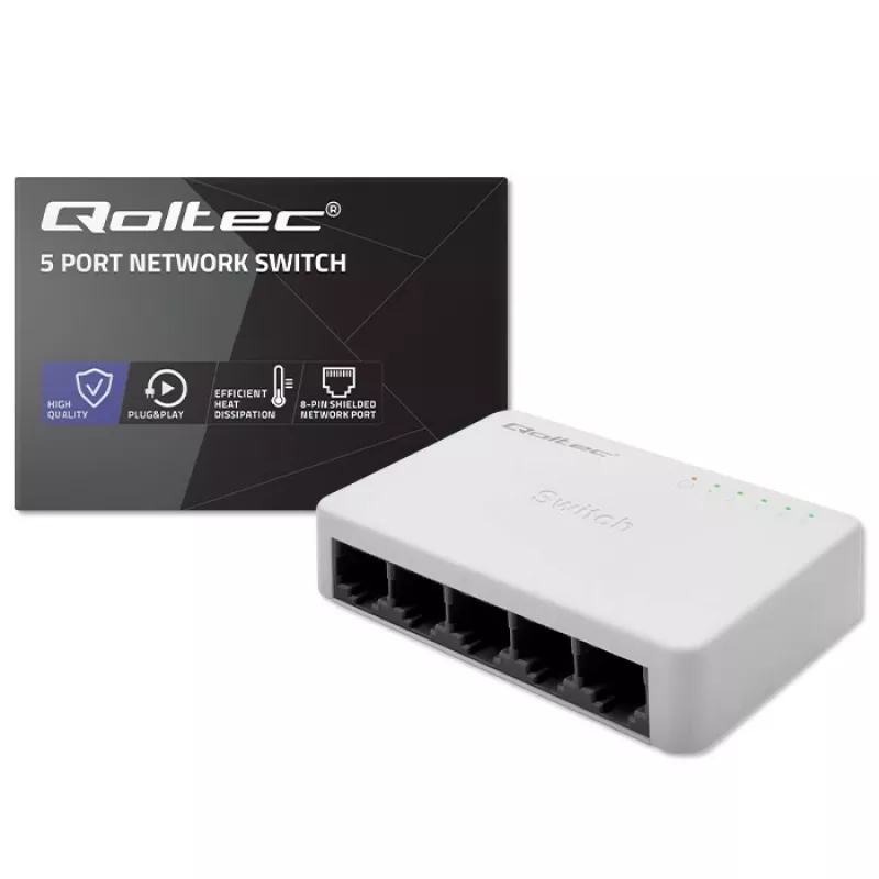 Netzwerk-Switch 5x RJ45-Port 100 Mbit/s LAN