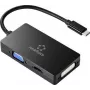 Renkforce RF-4633066 USB-C / HDMI / DVI / VGA Adapter [1x USB-C™ Stecker - 1x VGA-Buchse, HDMI-Buchse, DVI-Buchse 24+5pol.] Schwarz (RF-4633066)