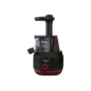 Slow Juicer Tefal Juiceo ZC150 – 150 W, 4,5 cm Einfüllschacht, 0,8 l Saft- und Tresterbehälter, 80 RPM, Schwarz/Rot