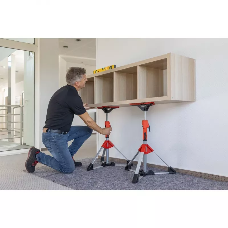 Decken- und Montagestütze Bessey STE90 verstellbar 575–910 mm mit Pumphebel