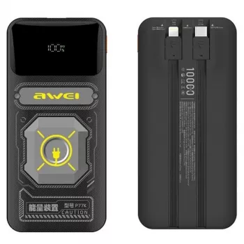 Powerbank 10000mAh 22,5 W P77K mit integriertem Kabel