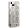 Karl Lagerfeld KLHCP14MLMNMS iPhone 14 Plus 6.7 Hardcase Silber / Silber Liquid Glitter Monogram
