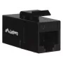 Keystone-Modul LANBERG KSU6-3000 — Cat6 U/UTP RJ-45 Buchse auf RJ-45 Buchse, flache Bauweise, schwarz