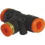 T-Stück Antari FTA-664 für Fluidleitungen, 2×6 mm und 1×4 mm Anschlüsse
