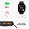Smartwatch Apple Watch Ultra 3 GPS + Cellular 49mm Black Titanium Case with Black Titanium Milanese Loop Medium