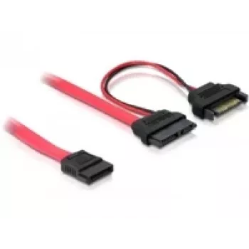 SATA-Kabel DeLOCK 84418 0,5 m Rot