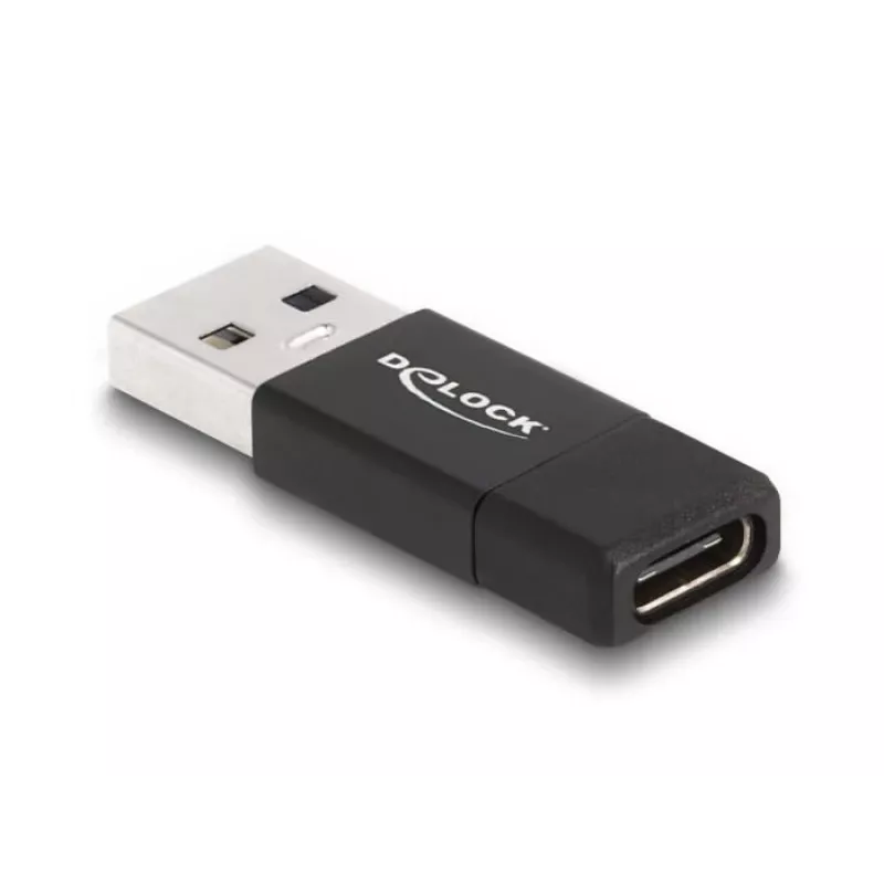DeLOCK 60001 Adapter USB A USB C Schwarz