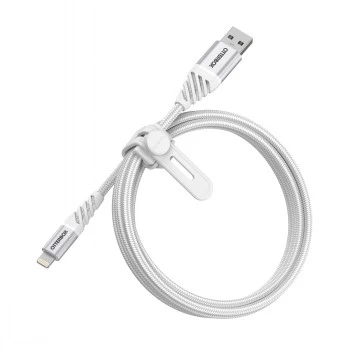 USB-A-auf-Lightning-Kabel OTTERBOX 1 m — Cloud White, USB-A-Stecker auf Lightning-Stecker