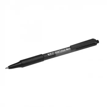 BIC Kugelschreiber SOFTFEEL CLIC 1,0 mm, schwarz, 1 Stk. 914360