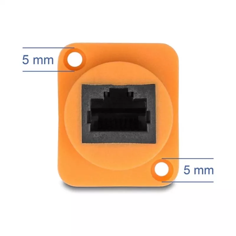 DeLOCK Netzwerkkabel 90804 0,3 m Cat5e U/UTP RJ-45 Schwarz Orange